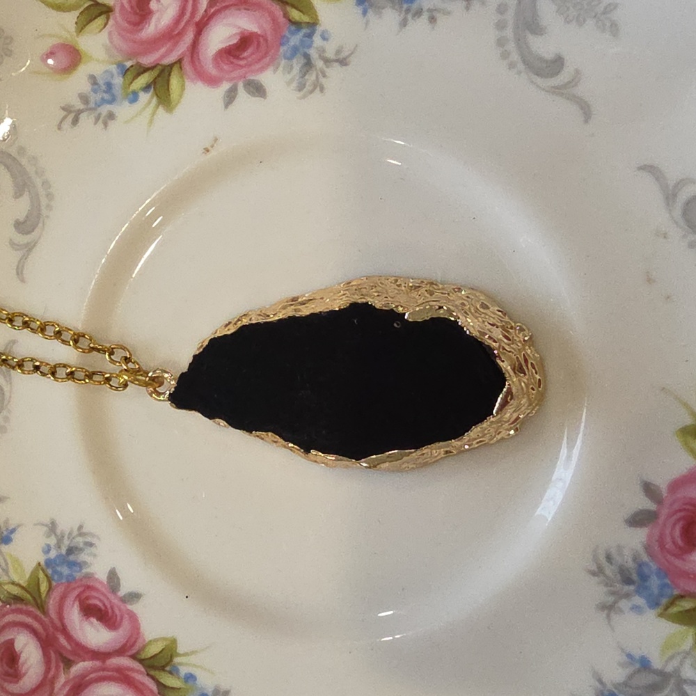 Plunder Black and Gold Statement Necklace